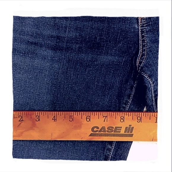 Levi Signature Jean Boyfriend Low Rise Straight Western W4 27x24 Dark Wash Blue - Picture 9 of 11